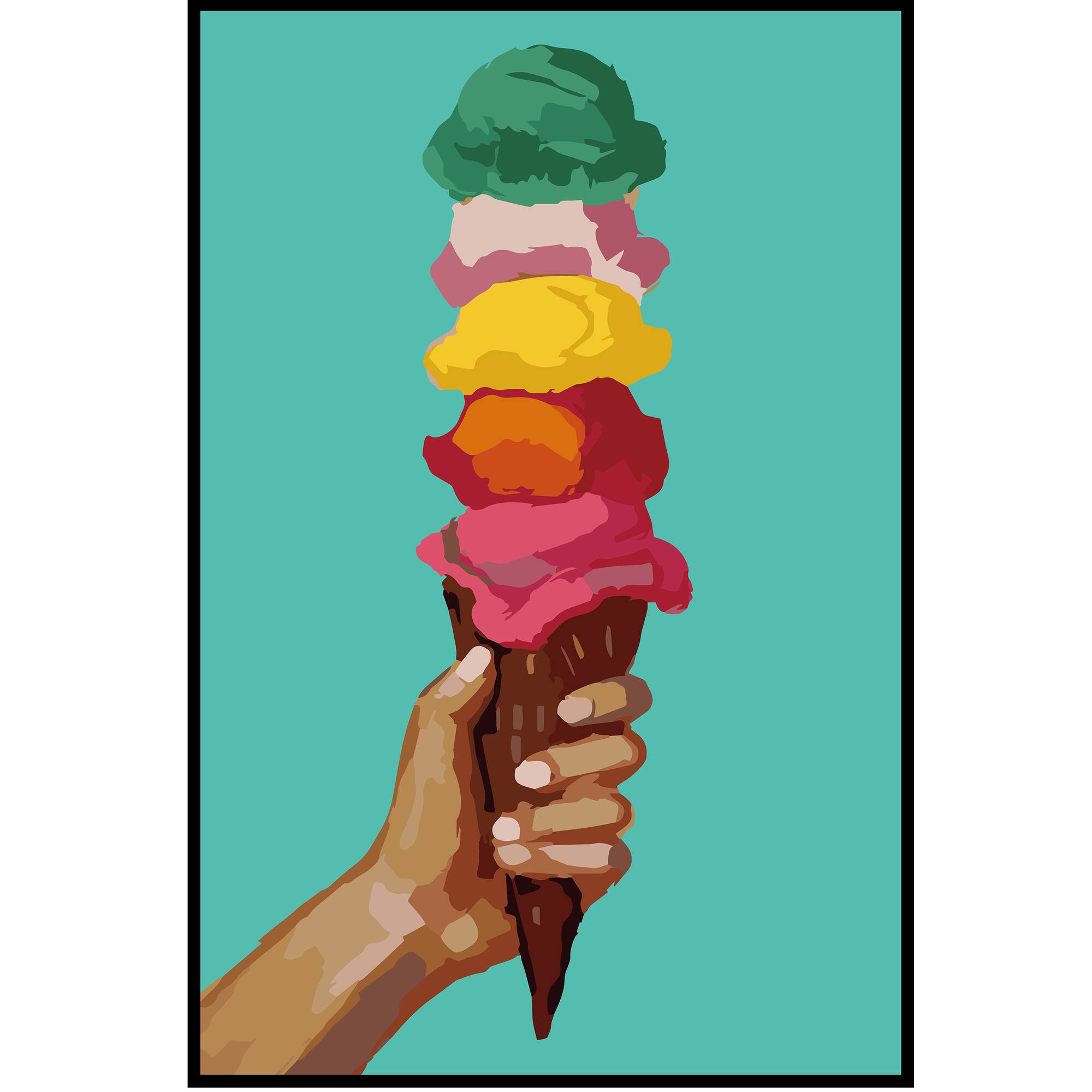 Jonathan Adler x Michaels 20" x 30" Ice Cream Paint-By-Number Kit
